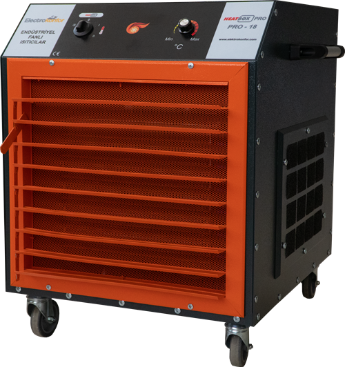 Heatbox PRO 18000W Füme Trifaze Elektrikli Fanlı Isıtıcı