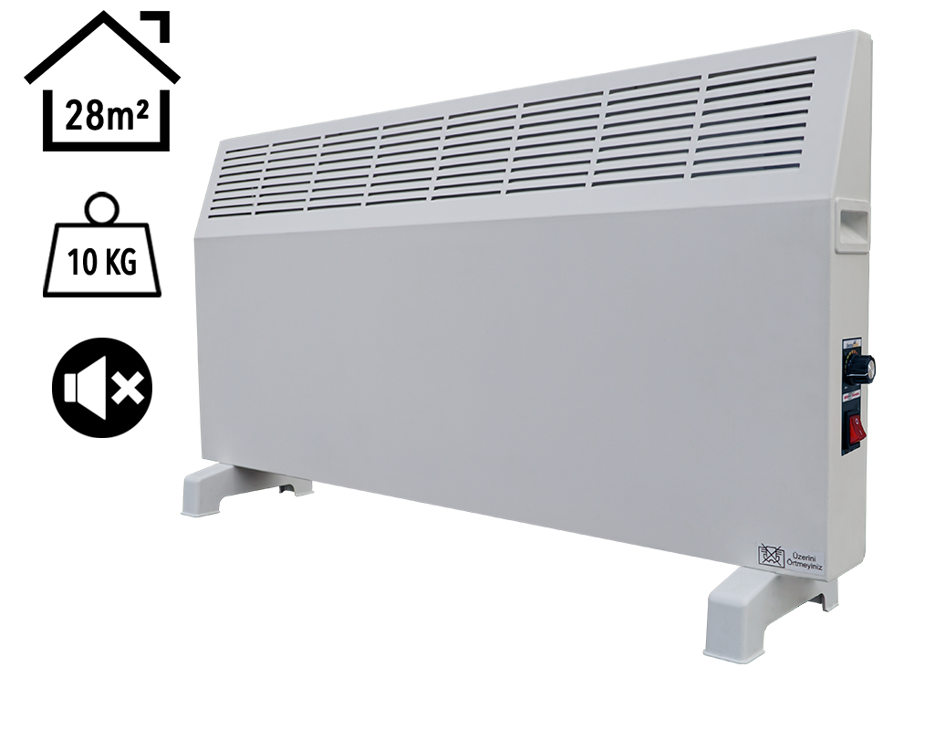 Heatbox Konvektör 2500W Manuel Elektrikli Isıtıcı